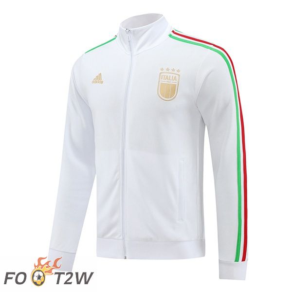 Veste Foot Italie Blanc 2024/2025