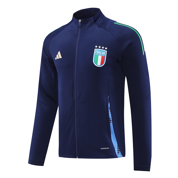 Veste De Foot Italie Bleu Royal 2024/2025