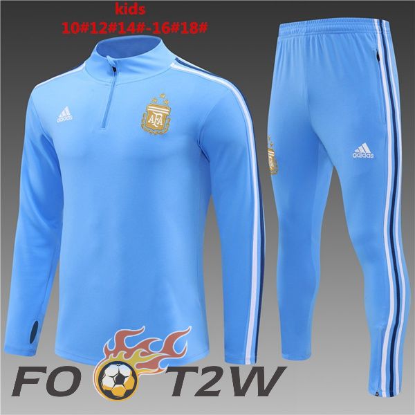 Ensemble Survetement De Foot Argentine Enfant Bleu 2024/2025