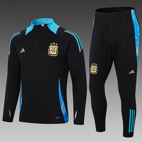 Ensemble Survetement De Foot Argentine Enfant Noir 2024/2025