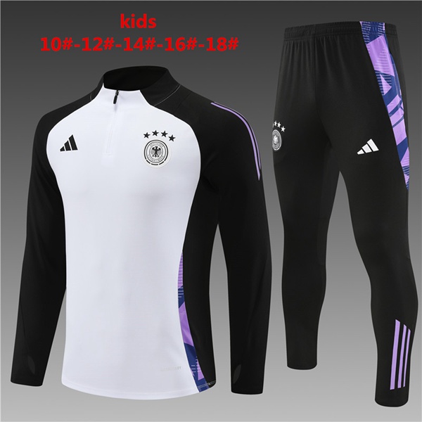 Ensemble Survetement De Foot Allemagne Enfant Blanc 2024/2025