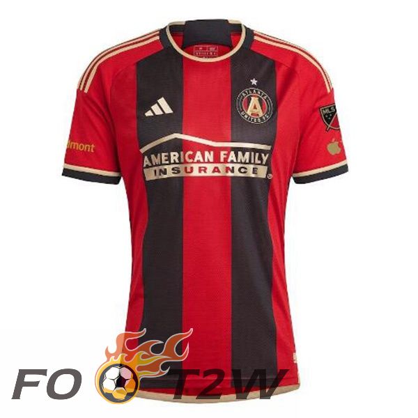 Maillot De Foot Atlanta United Domicile Rouge Noir 2024/2025