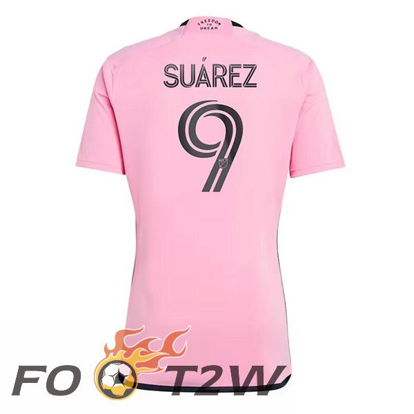 Maillot De Foot Inter Miami CF (Suárez 9) Domicile Rose 2024/2025