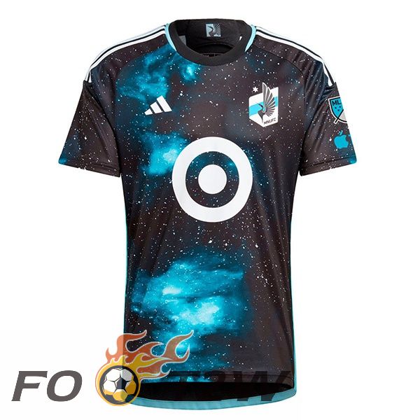 Maillot De Foot Minnesota United Domicile Noir Bleu 2024/2025