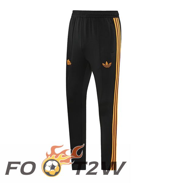 Pantalon Foot AS Roma Noir 2024/2025