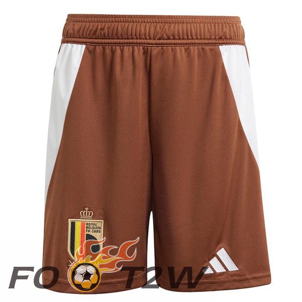 Short De Foot Belgique Exterieur Marron 2024/2025