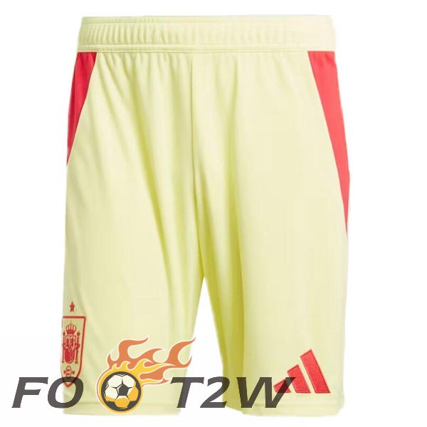 Short De Foot Espagne Exterieur Jaune 2024/2025