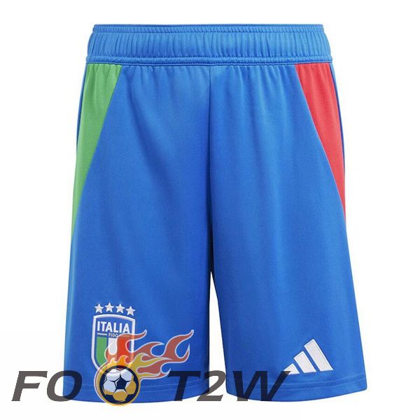 Short De Foot Italie Exterieur Bleu 2024/2025