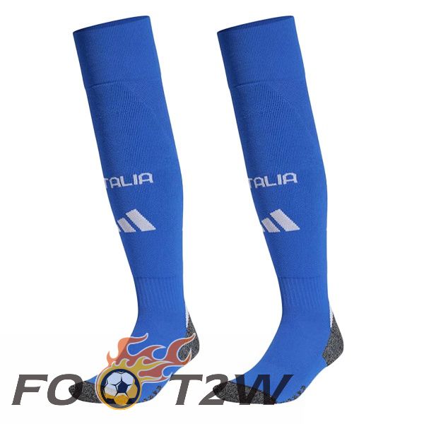 Chaussettes De Foot Italie Domicile Bleu 2024/2025