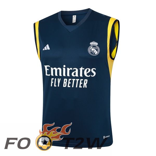 Gilet Foot Real Madrid Bleu Royal 2024/2025