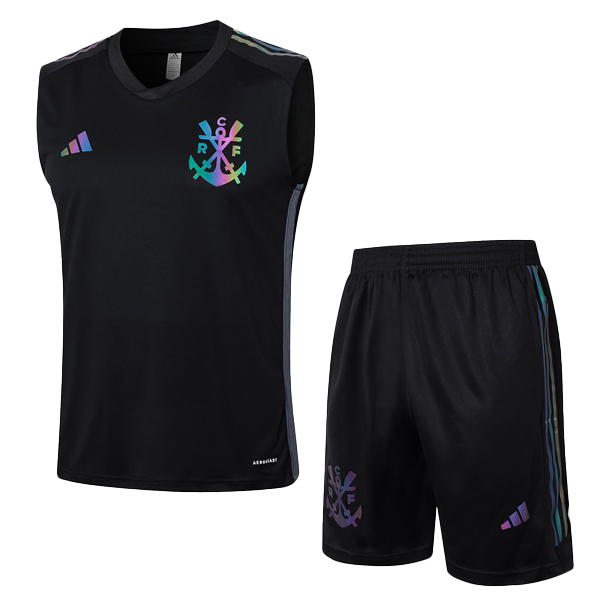 Gilet De Foot Flamengo + Shorts Noir 2024/2025