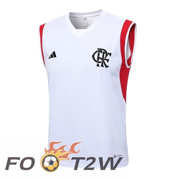 Gilet De Foot Flamengo Blanc 2023/2024