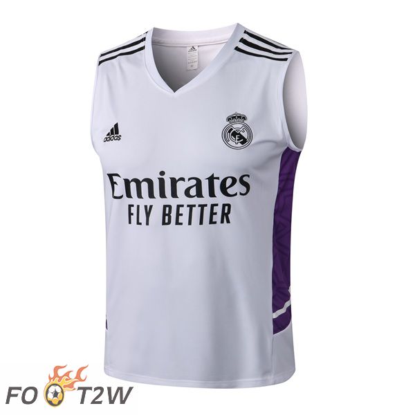 Gilet Foot Real Madrid Blanc 2022/2023