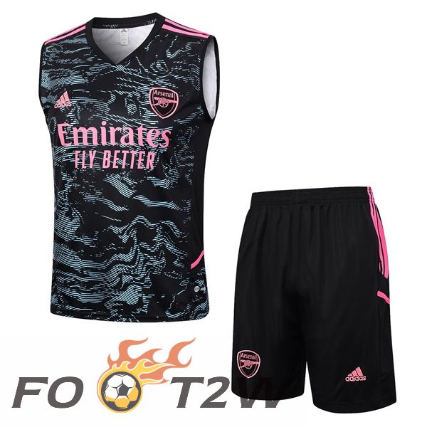 Gilet De Foot Arsenal + Shorts Noir Vert 2023/2024