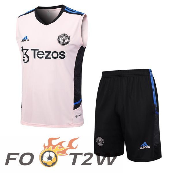 Gilet De Foot Manchester United + Shorts Rose 2023/2024