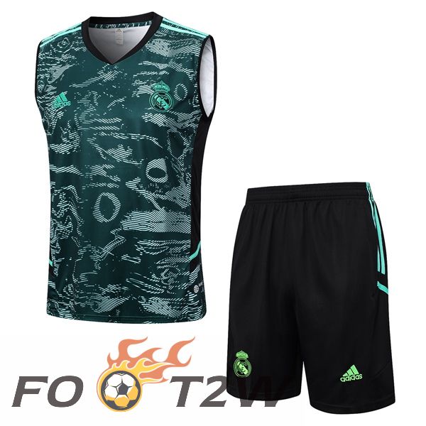 Gilet De Foot Real Madrid + Shorts Vert 2023/2024