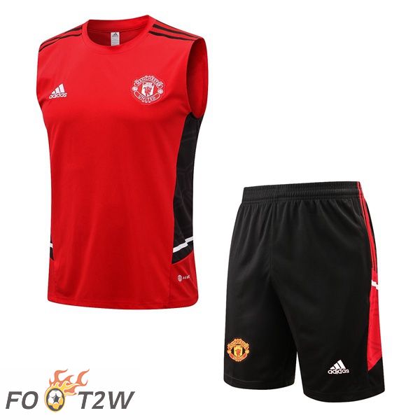 Gilet De Foot Manchester United + Shorts Rouge 2022/2023