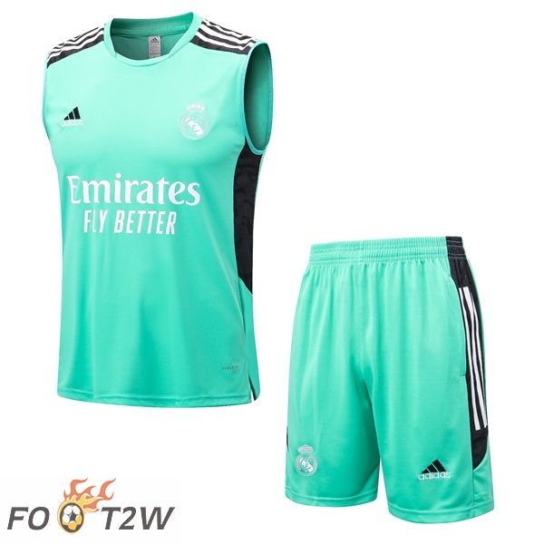 Gilet De Foot Real Madrid + Shorts Vert 2022/2023