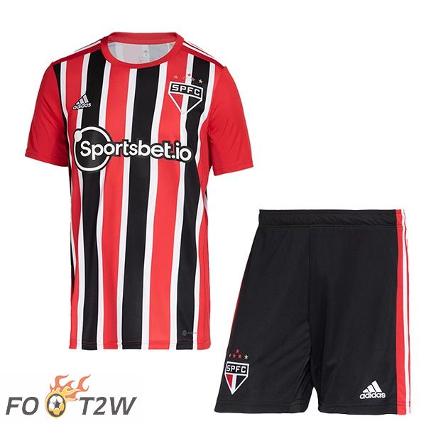 Maillot de Foot Sao Paulo FC Enfant Exterieur Rouge 2022/2023