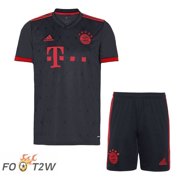 Maillot de Foot Bayern Munich Enfant Third Noir 2022/2023