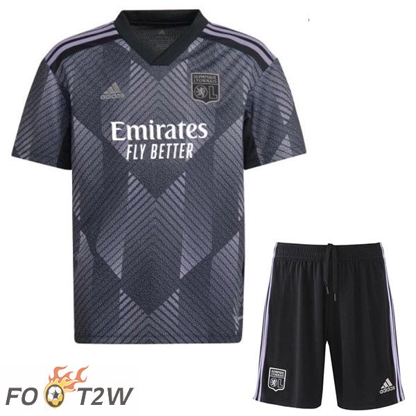 Maillot De Foot Lyon OL Enfant Third Noir 2022/2023