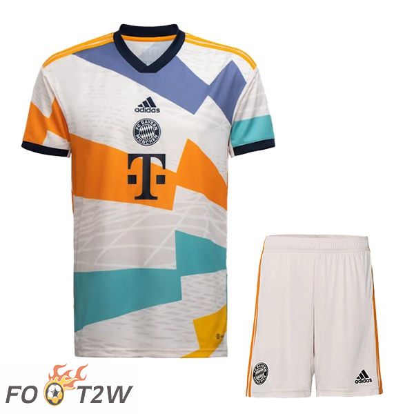 Maillot De Foot Bayern Munich Enfant 50eme anniversaire Blanc 2022/2023