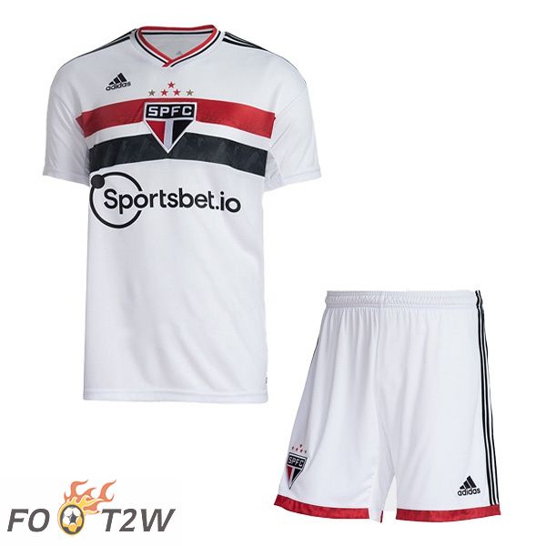 Maillot Foot Sao Paulo FC Enfant Domicile Blanc 22/23