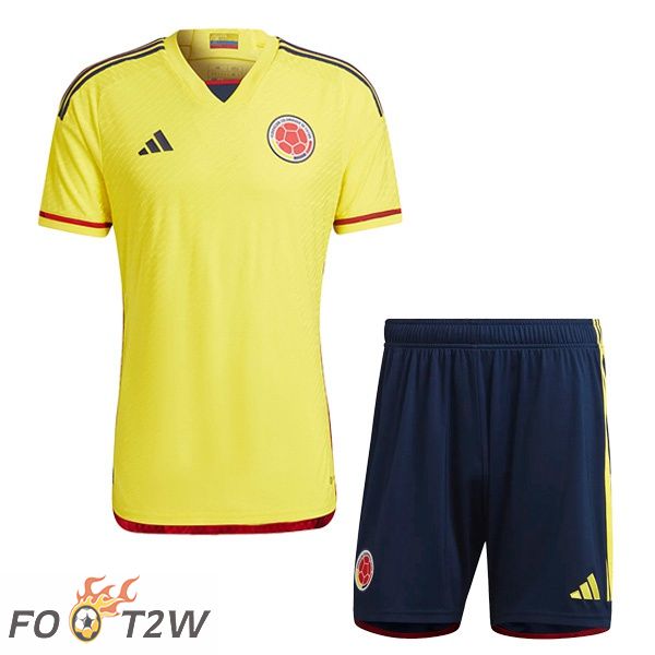 Maillot Foot Equipe de Colombie Enfant Domicile Jaune 2022/2023