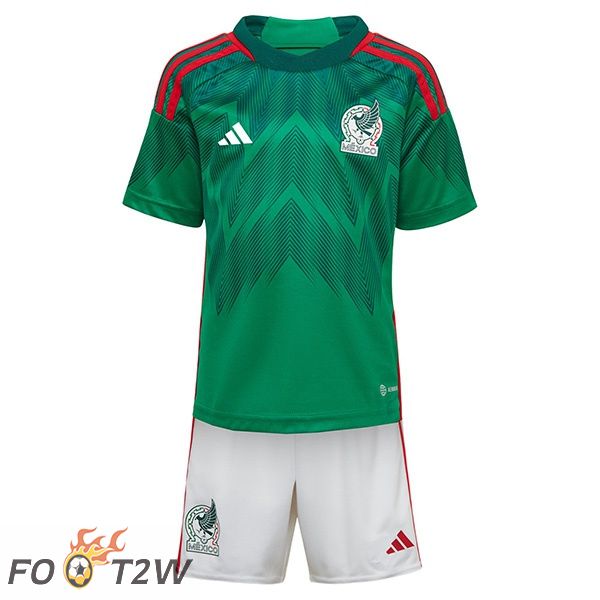 Maillot Foot Equipe de Mexique Enfant Domicile Vert 2022/2023