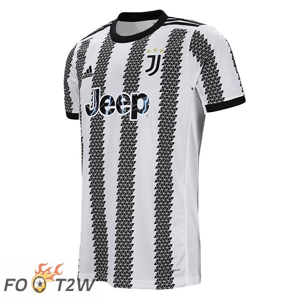 Maillot de Foot Juventus Domicile Blanc Noir 2022/2023