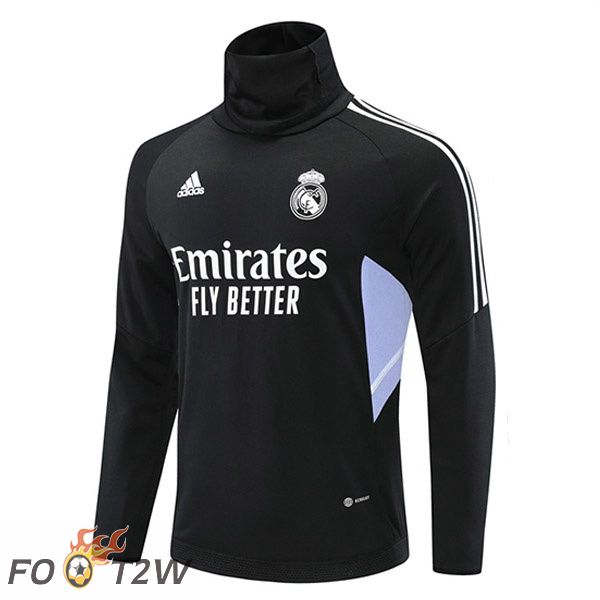 Training Sweatshirt Real Madrid Col haut Noir 2022/2023