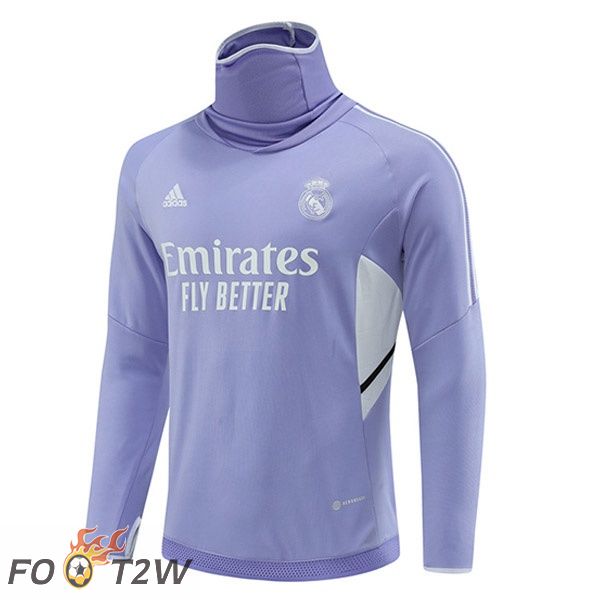 Training Sweatshirt Real Madrid Col haut Pourpre 2022/2023