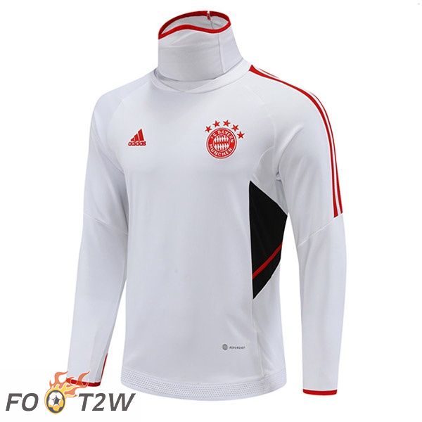 Training Sweatshirt Bayern Munich Col haut Blanc 2022/2023