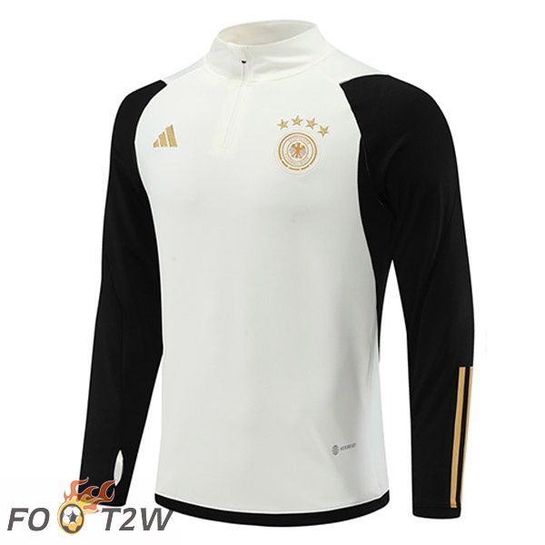 Training Sweatshirt Allemagne Blanc Noir 2022/2023