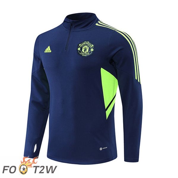 Training Sweatshirt Manchester United Bleu Royal 2022/2023