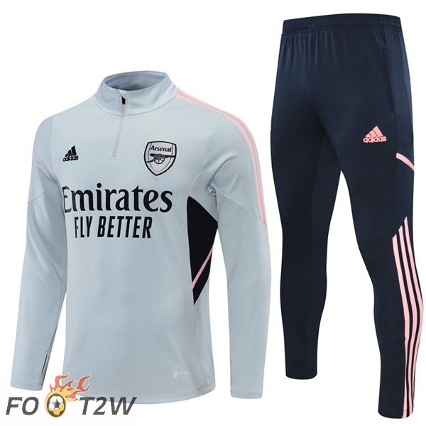 Ensemble Survetement de Foot Arsenal Gris 2022/2023