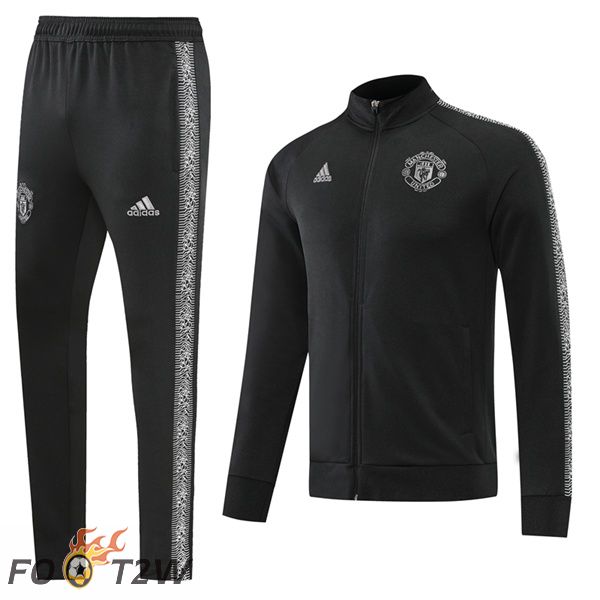 Ensemble Survetement de Foot - Veste Manchester United Noir 2022/2023