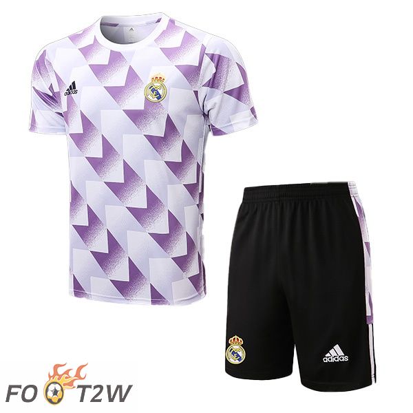 Training T-Shirts Real Madrid + Shorts Pourpre 22/23