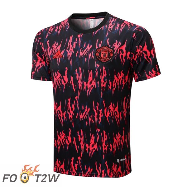 Training T-Shirts Manchester United Rouge Noir 2022/2023