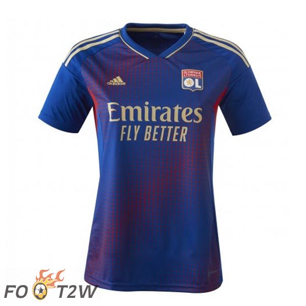 Maillot de Foot Lyon OL Femme Quatrieme Bleu 2022/2023