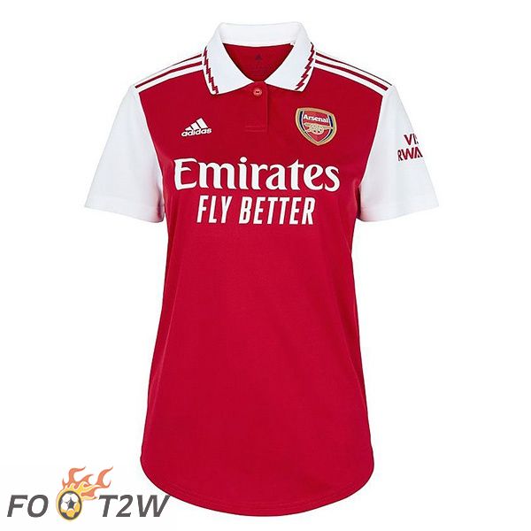 Maillot de Foot Arsenal Domicile Femme Rouge Blanc 2022/2023