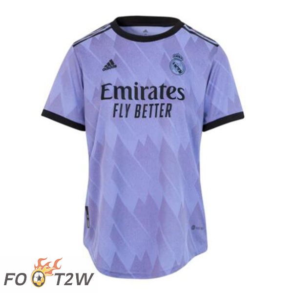 Maillot De Foot Real Madrid Femme Exterieur Pourpre 22/23