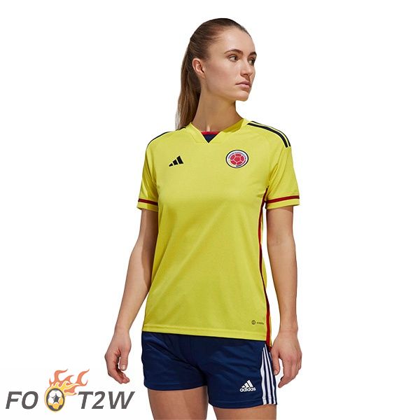 Maillot Foot Equipe de Colombie Femme Domicile Jaune 2022/2023