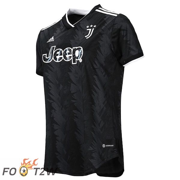 Maillot de Foot Juventus Femme Exterieur Noir 2022/2023