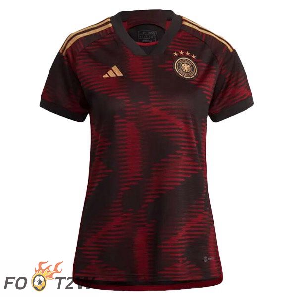 Maillot Foot Allemagne Femme Exterieur Noir 2022/2023