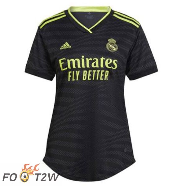 Maillot Foot Real Madrid Femme Third Noir 2022/2023