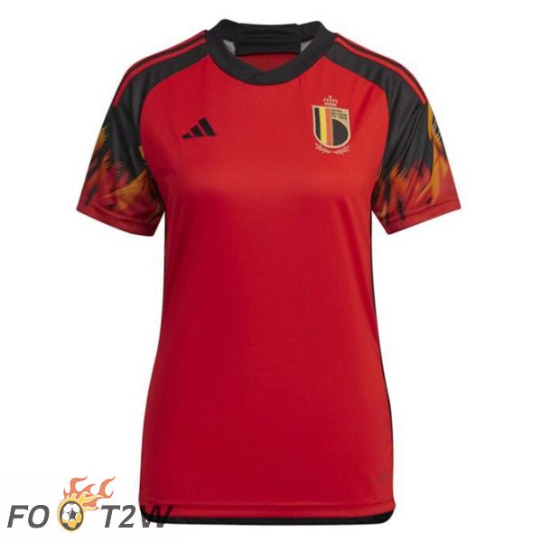 Maillots Equipe De Belgique Femme Domicile Rouge 2022/2023