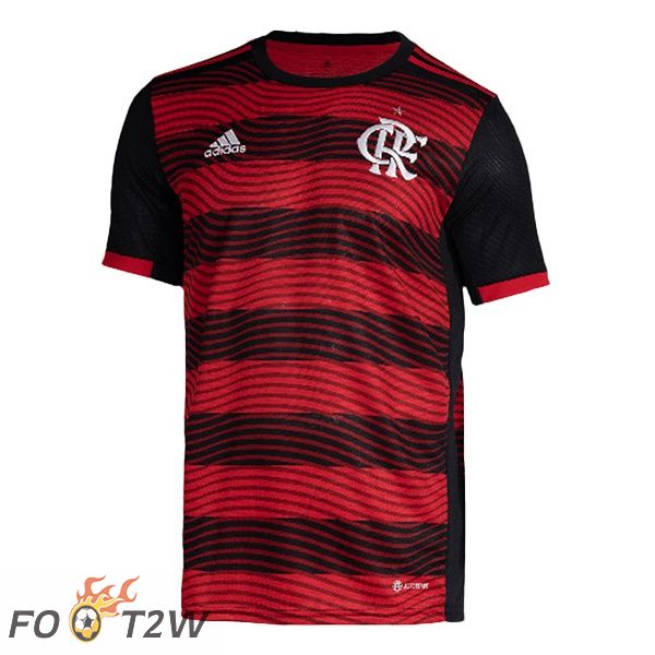 Maillot Foot Flamengo Domicile Rouge Noir 22/23