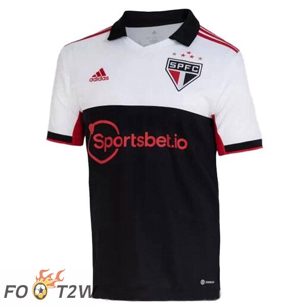 Maillot Foot Sao Paulo FC Third Blanc Noir 2022/2023