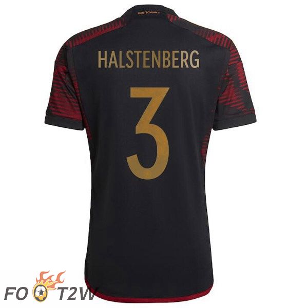 Maillot Allemagne (HALSTENBERG 3) Exterieur Noir Coupe du monde 2022